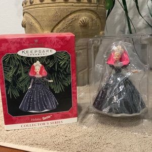 New Vintage 1998 Holiday Barbie Hallmark Keepsake Ornament